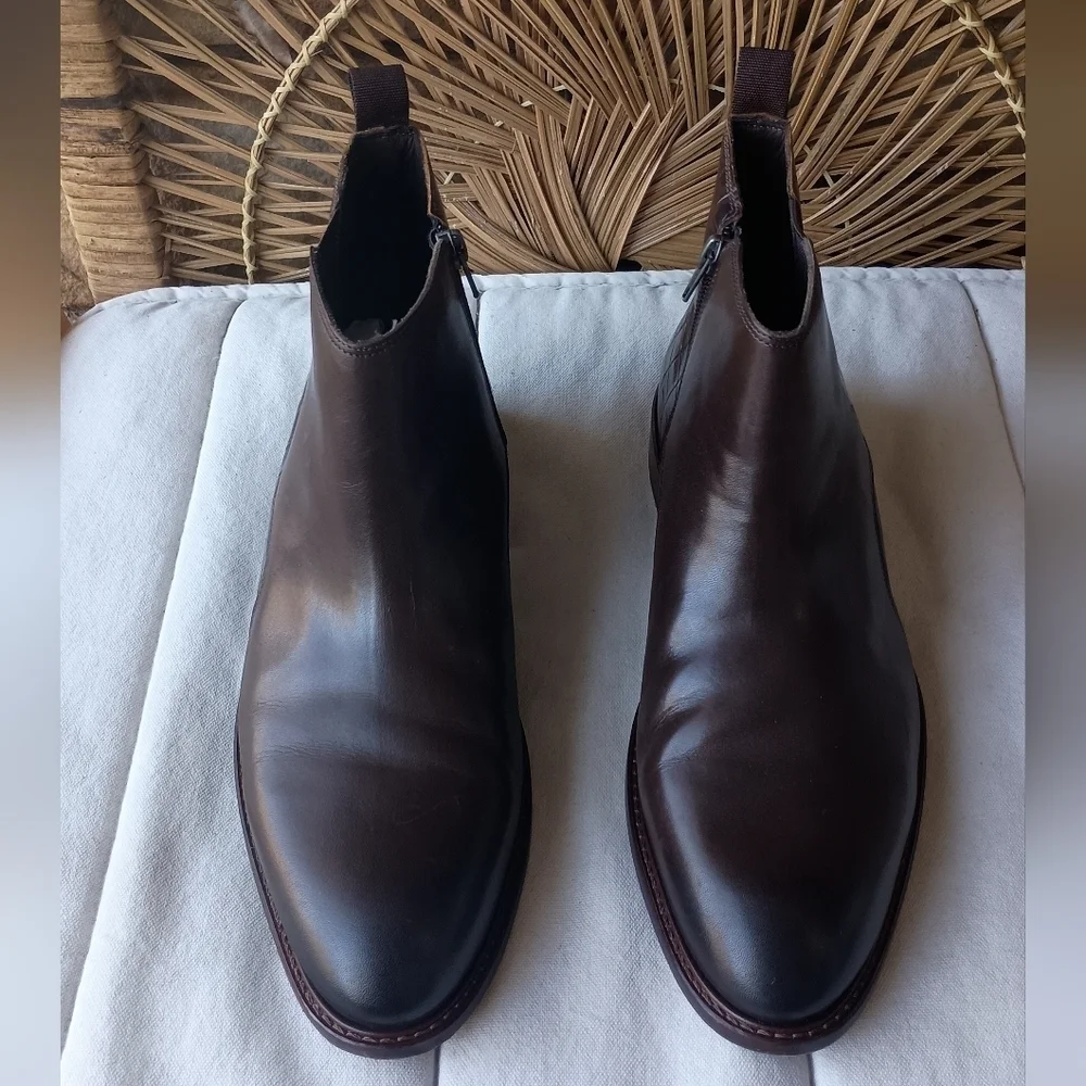 Flag LTD.Men's Brown Leather Ankle Boots